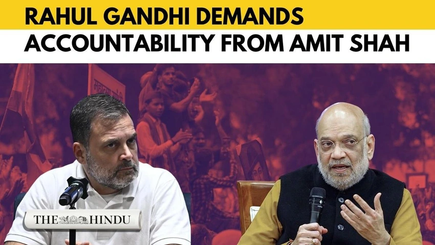 Rahul Challenges Shah on Police 'Brutality' Against Protesting Students!