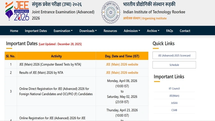 JEE Advanced 2026: Results and Final Answer Key Releasing on June 1!