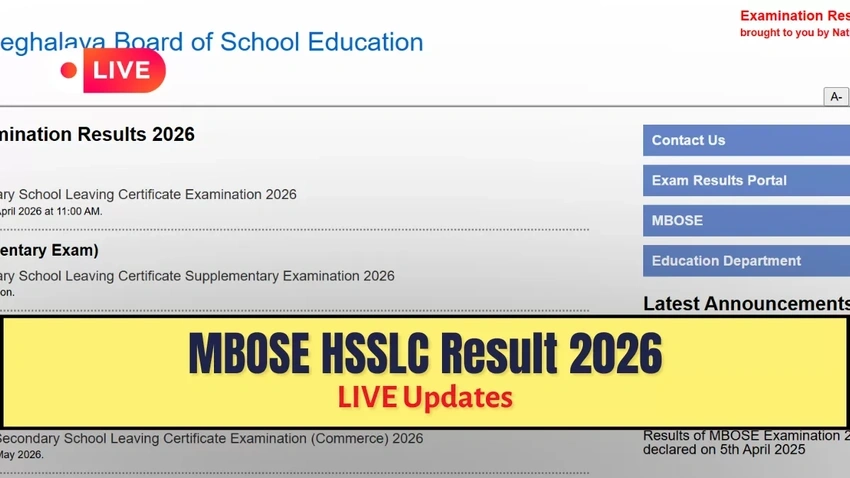 Meghalaya HSSLC 2026 Results: Release Time, Website & Login Details