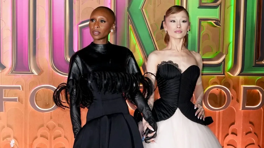 Ariana Grande Requests Silence on Wicked NYC Red Carpet