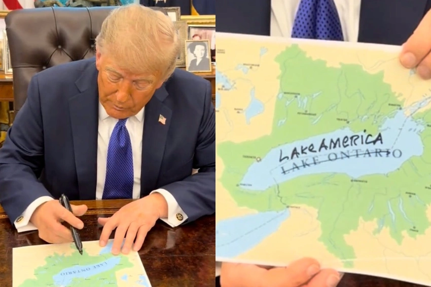 Trump Renames Lake Ontario to 'Lake America' Amid Canada Spat!