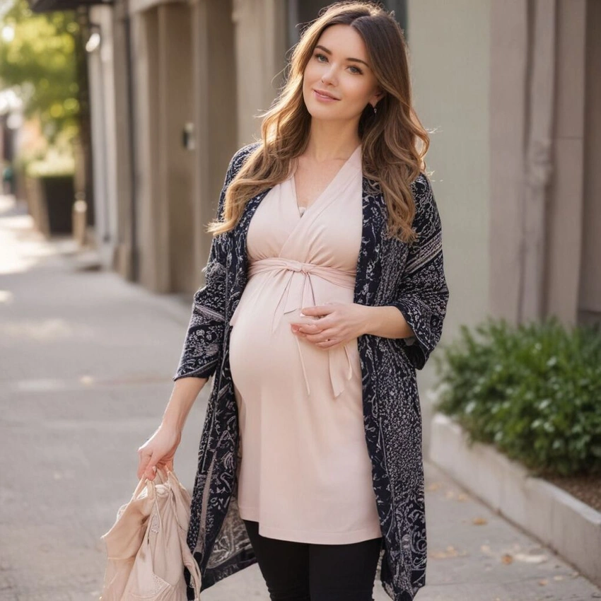 layered fashion for new mothers