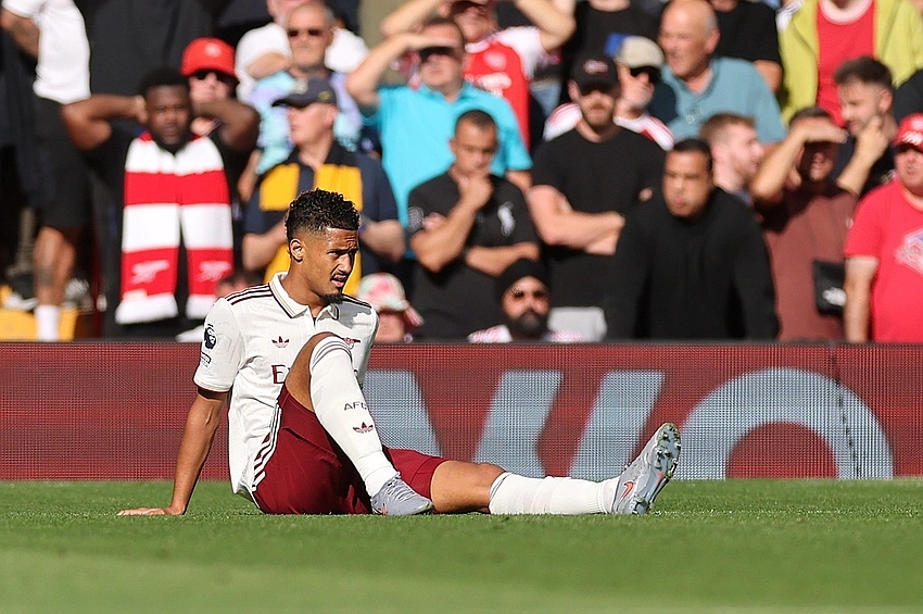 Arsenal's Saliba in race against clock for fitness ahead of FA Cup tie