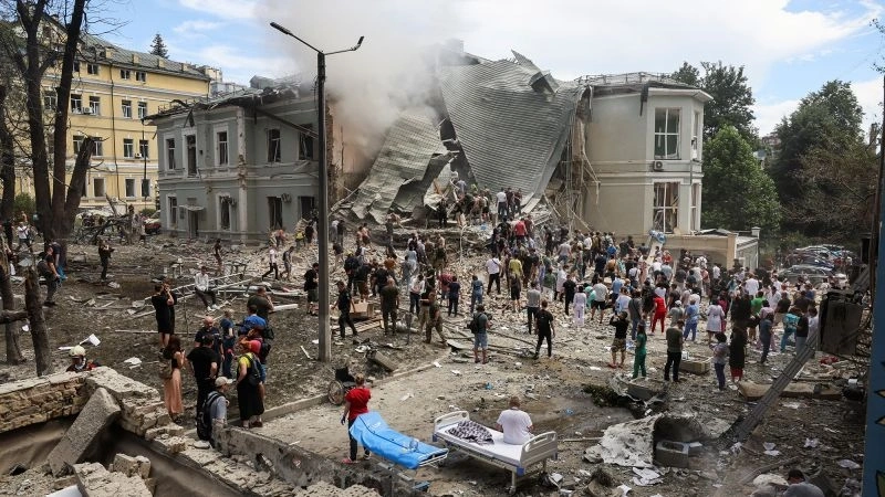Russia hits Kyiv in a massive strike across every district