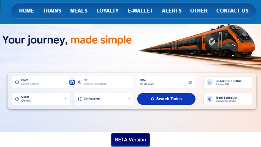 IRCTC's New Website is LIVE! 🚂 Faster Booking & Cleaner Interface Awaits!
