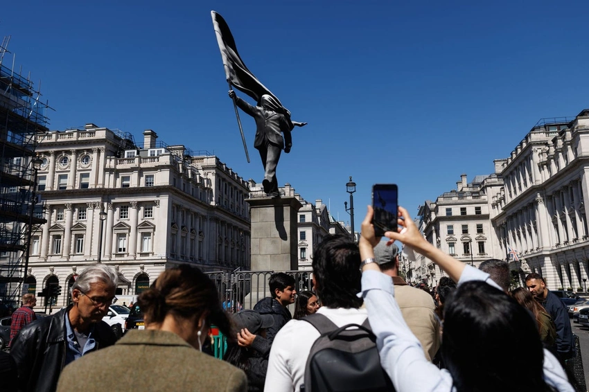 Banksy Statue Sparks Buzz in Central London