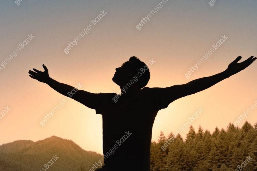Person smiling, feeling peaceful and free, open hands with sky background
Cover image search term: Pexels photo of a person standing on a mountain peak with arms outstretched, looking peaceful, sunset lighting
