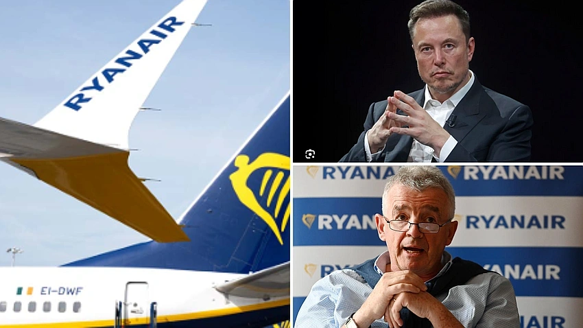 Ryanair Fires Back at Musk With 'Great Idiots Seat Sale' in Dublin