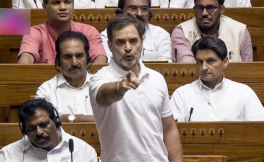 BJP Slams Rahul Gandhi in Lok Sabha Speech Over 'Sadak chaap' Language