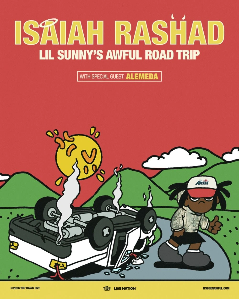 Isaiah Rashad Drops Major Tour News! "Lil Sunny’s Awful Road Trip" Kicks Off 2026!