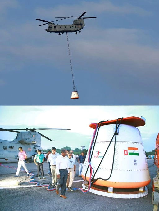 ISRO Successfully Tests Gaganyaan Parachute in First Air-Drop Trial