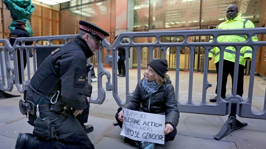 Greta Thunberg Arrested in London at Hunger-Strike Palestine Action Rally