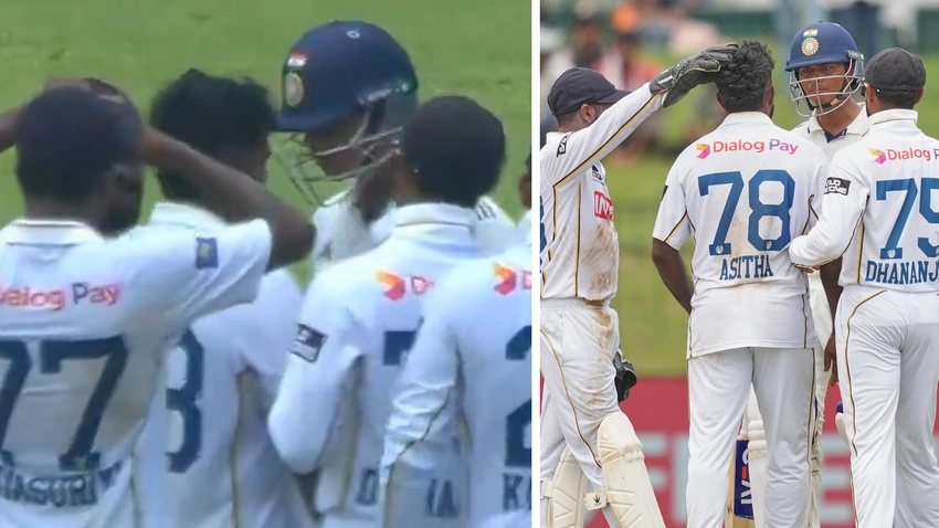Jaiswal Headbutts Fernando in Fiery Colombo Test Clash! 🤯