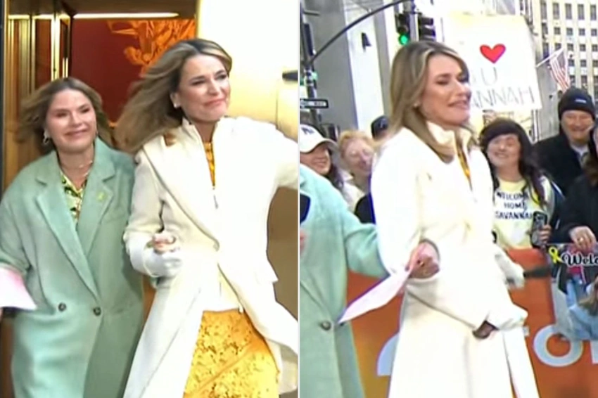 Savannah Guthrie returns to Today as Hoda Kotb stands by