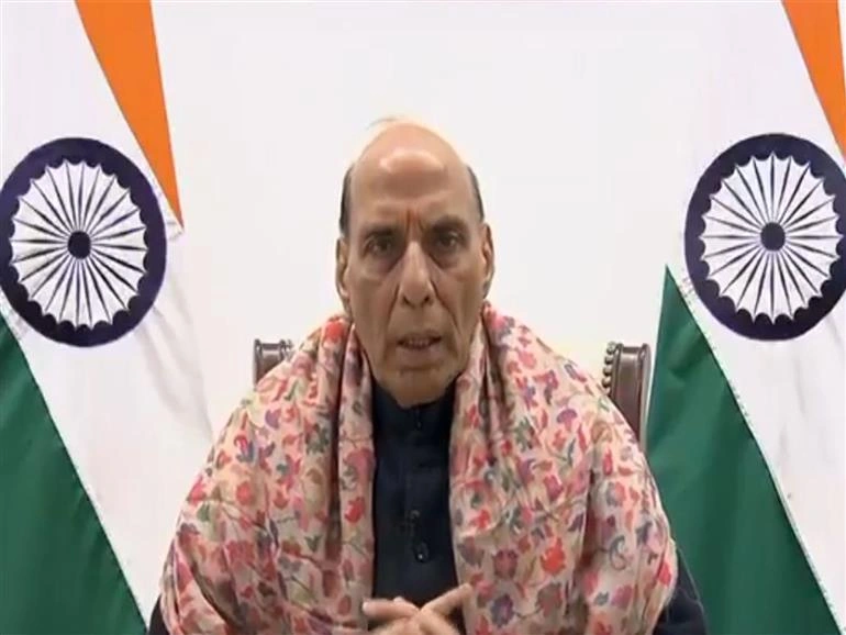 Defence Minister Virtually Addresses Joint Services Camp in Lakshadweep