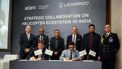 Adani & Leonardo Sign MoU to Build Military Choppers in India