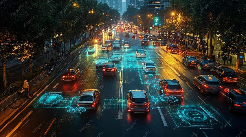 AI optimizing urban traffic flow