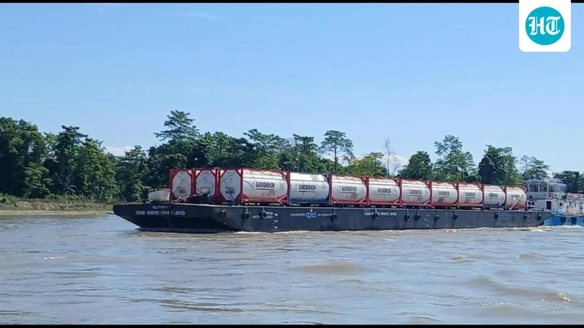 Historic Voyage! Assam's First International Cargo in 78 Years Sails to Dhaka