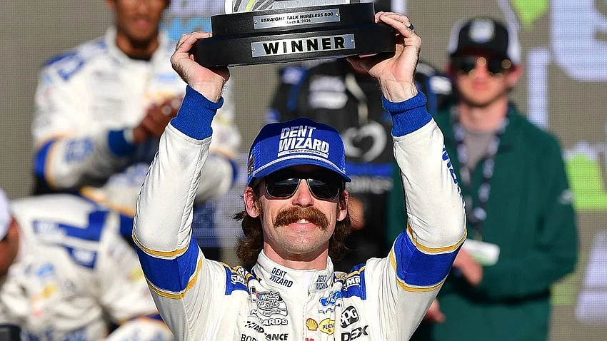Blaney's Phoenix Victory Sparks Mustache Moment, Wife Worries