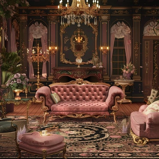 Victorian youth, opulent room, soul for beauty concept art