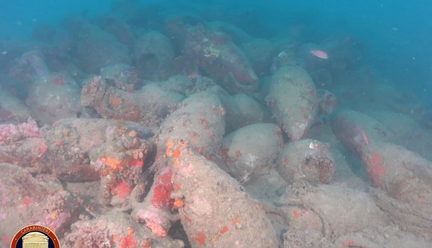 Ancient Roman Shipwreck Found Off Sicily, Packed with Jars!