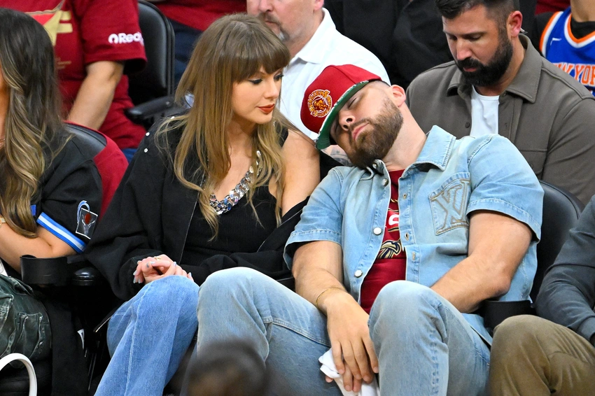 Taylor Swift and Travis Kelce Take Over Courtside at Cleveland NBA Game