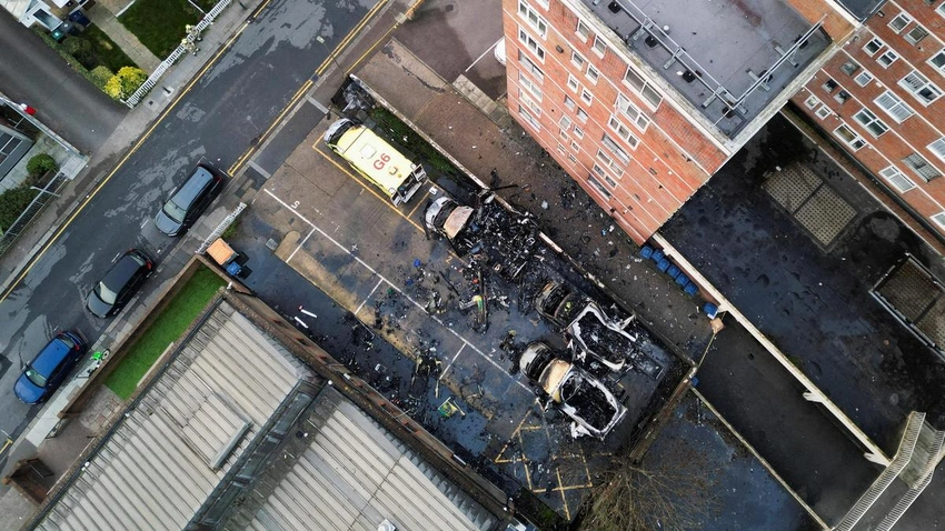 London ambulances set ablaze in antisemitic hate crime, police say