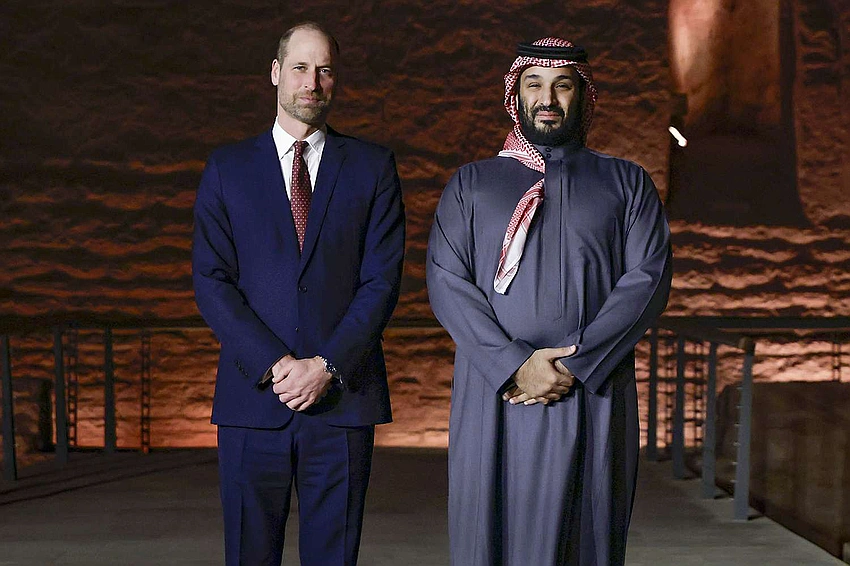 William Faces Epstein Questions During Saudi Tour, Meets Mohammed bin Salman