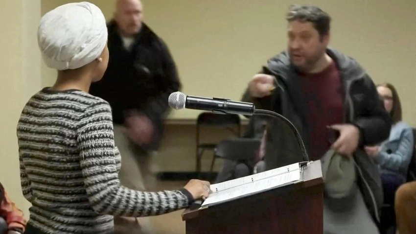 Ilhan Omar Attacked With Unknown Liquid at Minnesota Town Hall