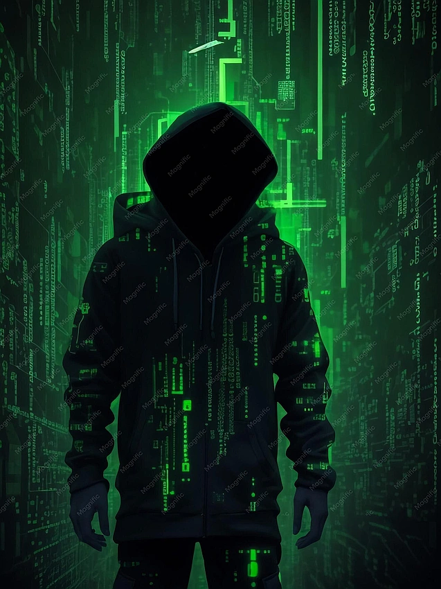 anonymous hacker silhouette, digital patriot