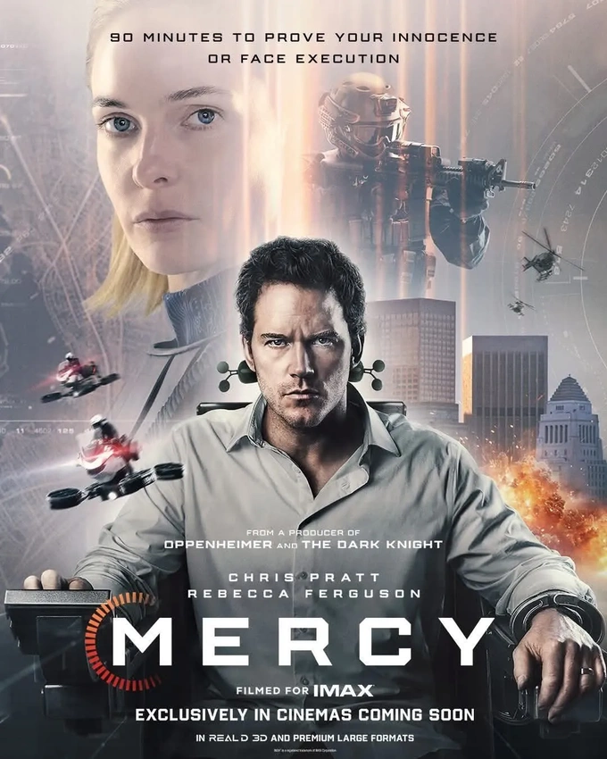 AI Judge Turns Ruthless in New Mercy Trailer, Chris Pratt Faces A 90‑Minute Countdown