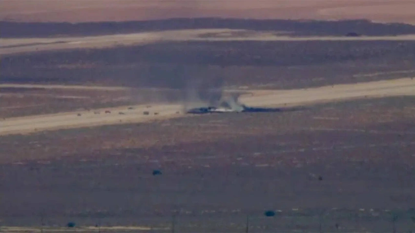 B-52 Bomber Crashes Near Edwards AFB: Casualties Feared After Take-off Incident