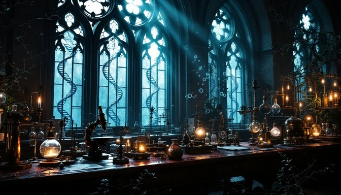 lonely scientist laboratory gothic