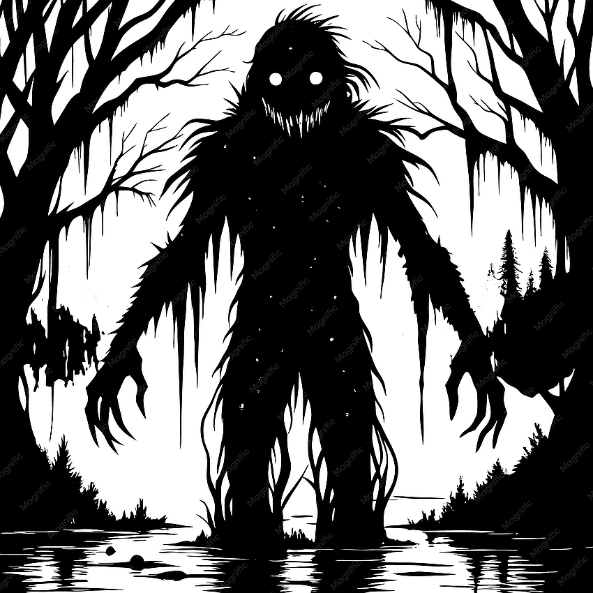 dramatic silhouette creature lonely