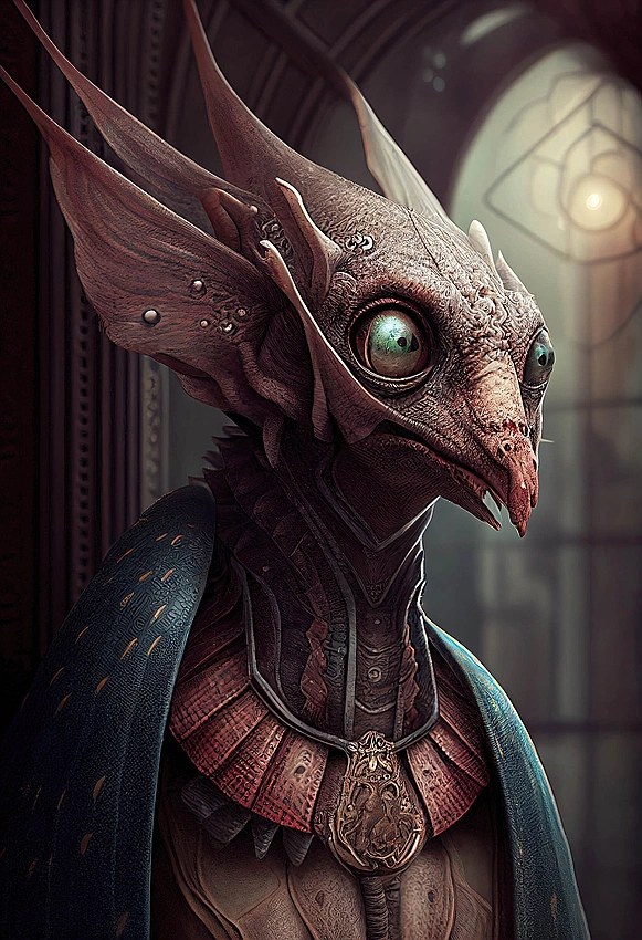 Victorian creature looking forlorn