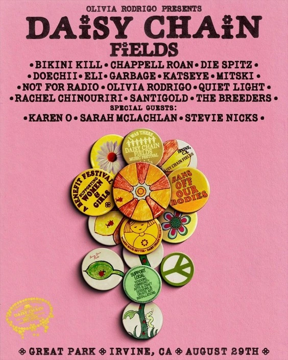 Olivia Rodrigo Unveils Daisy Chain Fields: An All-Women Festival for a Cause
