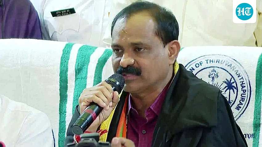 BJP makes history as VV Rajesh sworn in as Thiruvananthapuram mayor