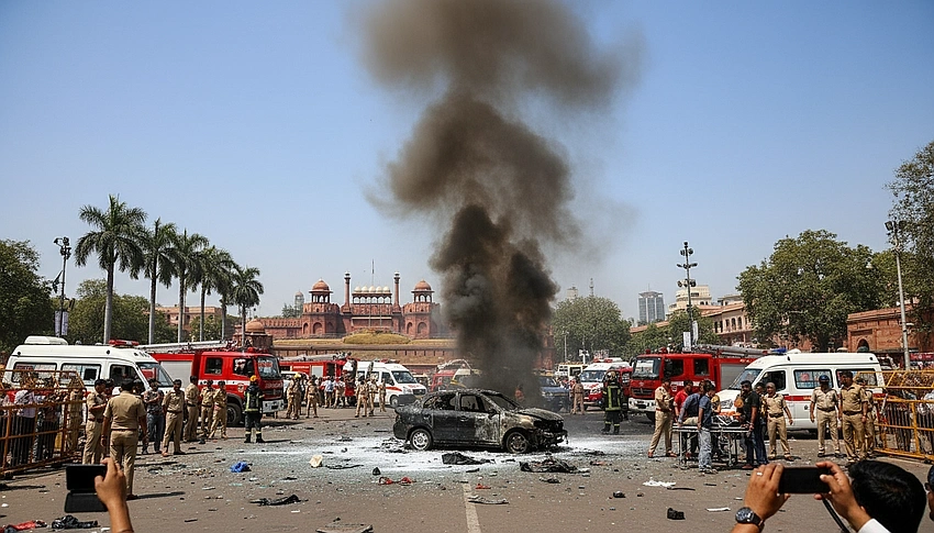 First Photo Emerges of Delhi Blast Suspect Near Red Fort