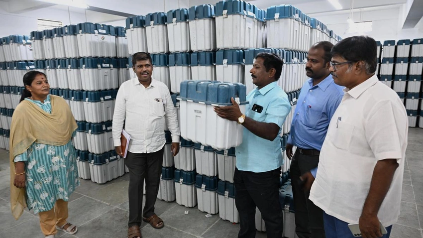First EVM and VVPAT Randomisation Starts in Tiruchi and Perambalur