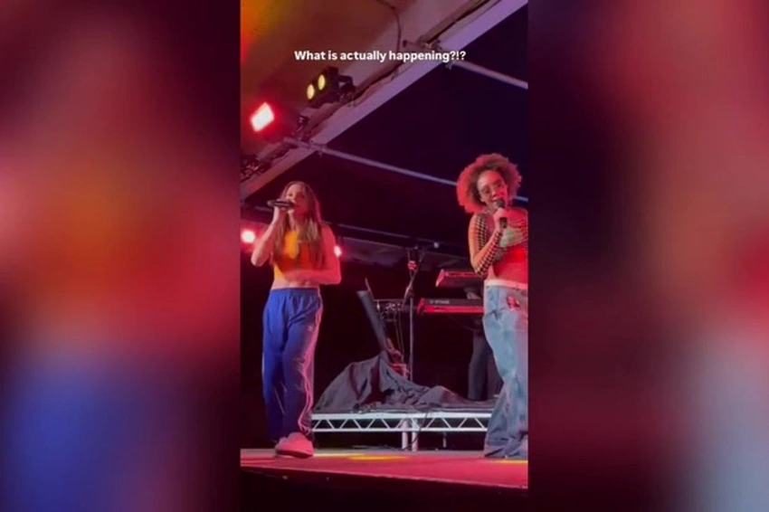 Mel B and Mel C reunite on stage in Leeds for Spice Up Your Life