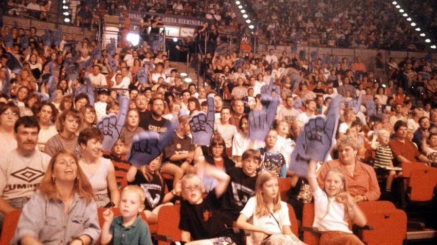 Reality TV audience gladiator arena crowd