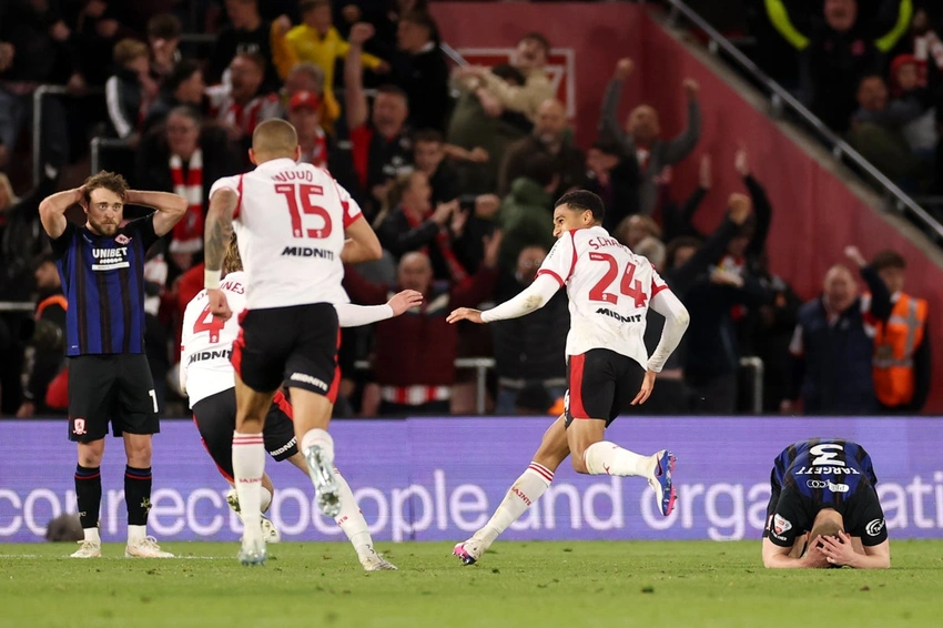 Shea Charles' extra-time winner seals Saints edge Middlesbrough in playoff thriller