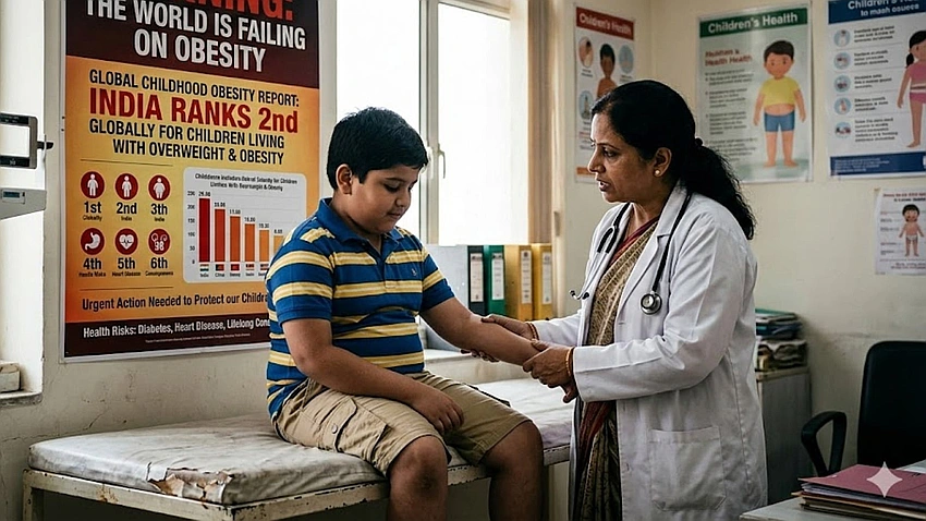 India Ranked Second Globally in Child Obesity, 41 Million High-BMI Kids
