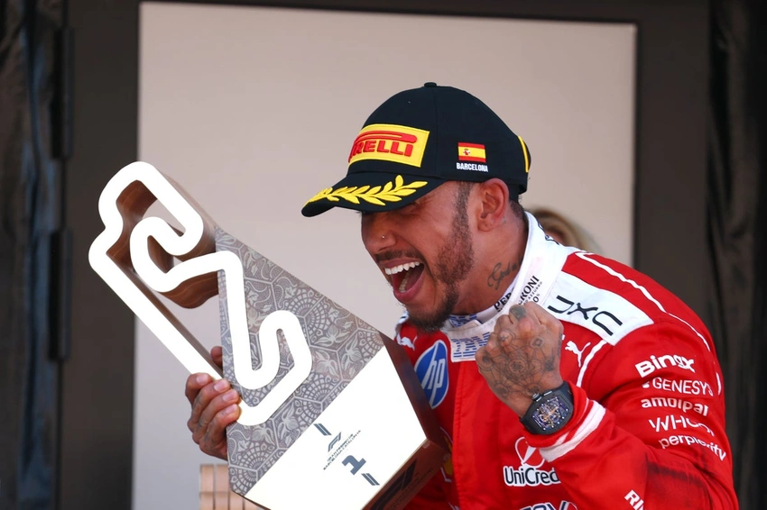 Lewis Hamilton's "Wildest Dreams" Realized: First Ferrari Win in Barcelona!