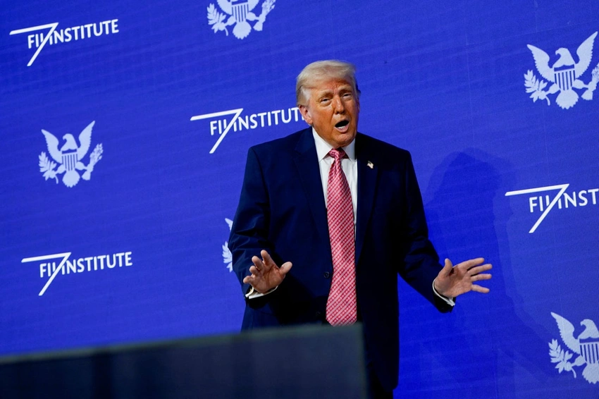 Trump touts peacemaker legacy, riffs on 'Strait of Trump' in Miami