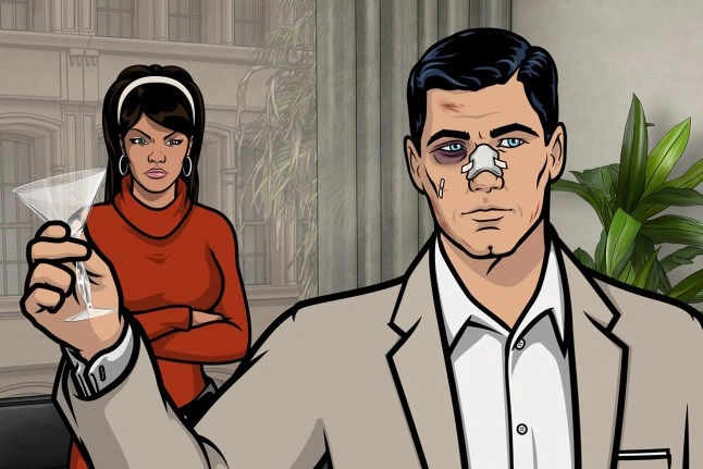 Archer running away, person making a tactless comment at a party