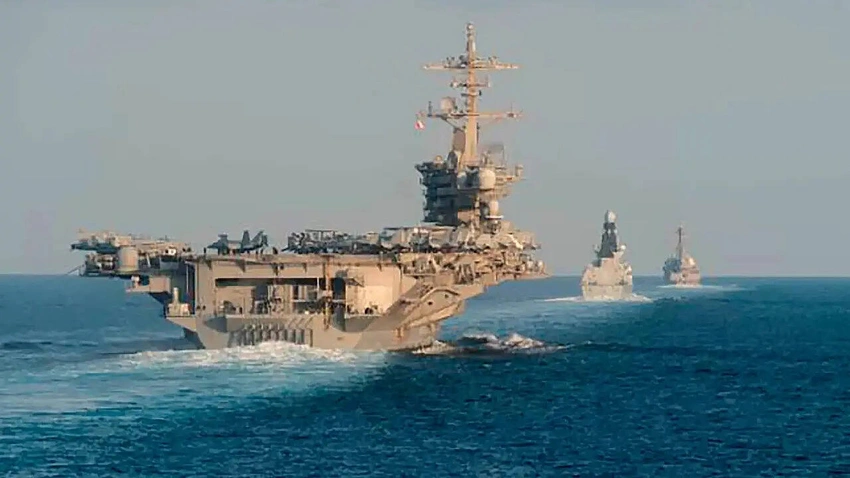 Iranian gunboat fires on container ship in Strait of Hormuz