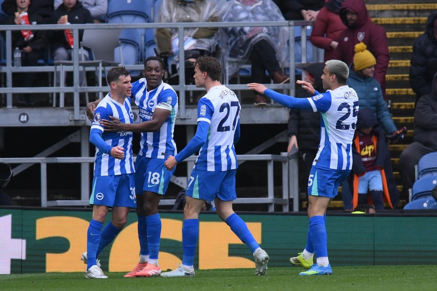 Wieffer doubles up as Brighton beat Burnley, pushing Burnley toward relegation