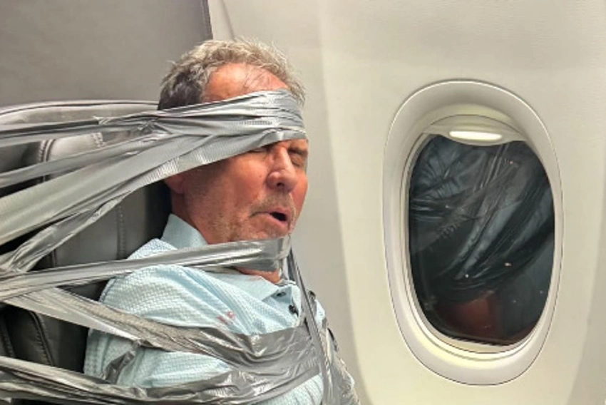 Arizona Man Duct-Taped on Flight Loses Job After Mid-Air Meltdown