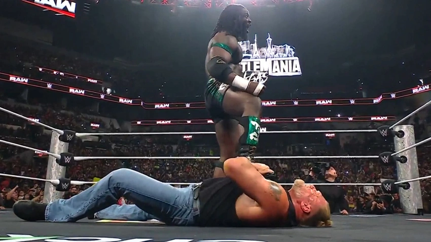 Oba Femi Declares WWE Championship After Brock Lesnar Attack